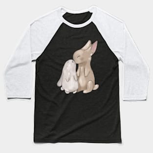 Cute Bunny Rabbit lover Valentines Day Gift for Her Baseball T-Shirt